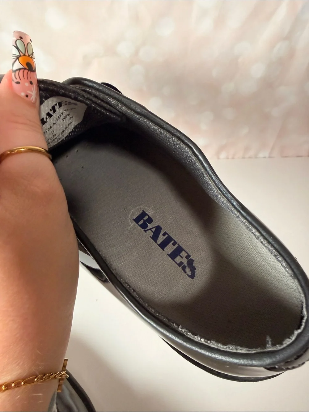 BATES Shiny Leather Dress Shoe Size 11